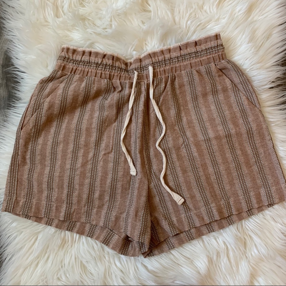 striped shorts